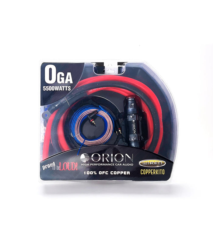 ORION 0-GAUGE 100% OXYGEN FREE COPPER (OFC) AMPLIFIER WIRING KIT I COPPERKIT0
