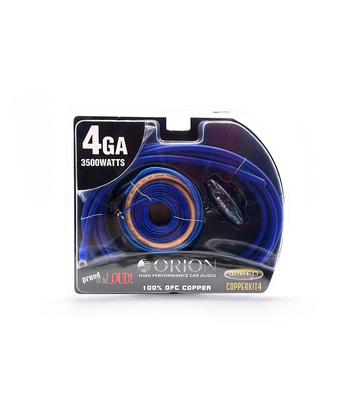 ORION 4-GAUGE 100% OXYGEN FREE COPPER (OFC) AMPLIFIER WIRING KIT I COPPERKIT4