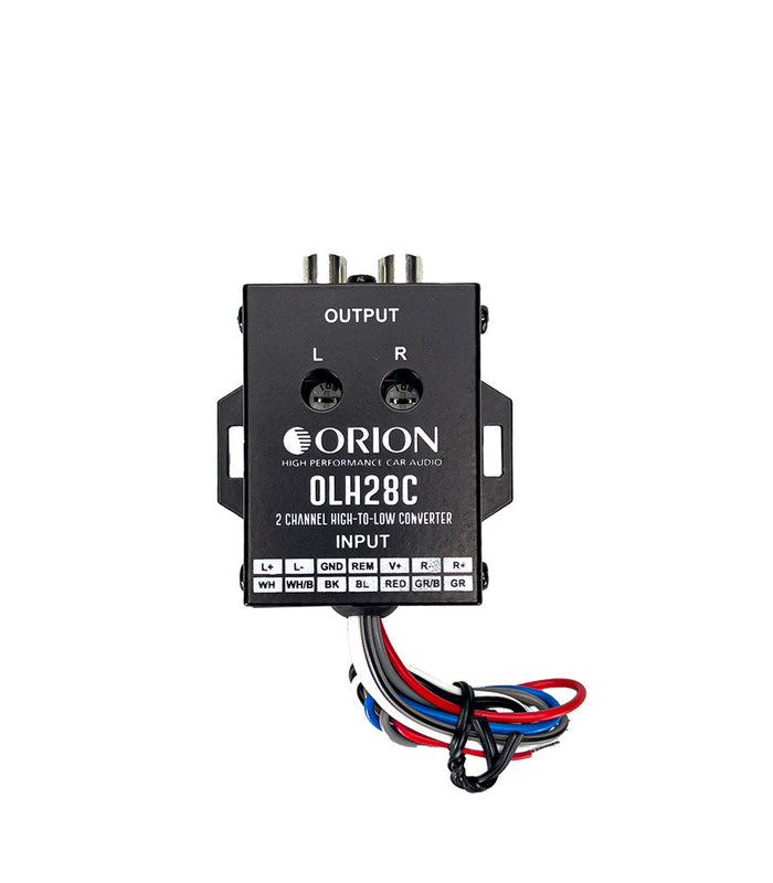 OLH28C - 2 Channel High to Low Built-In 12V Remote Level Converter - Orion Car Audio