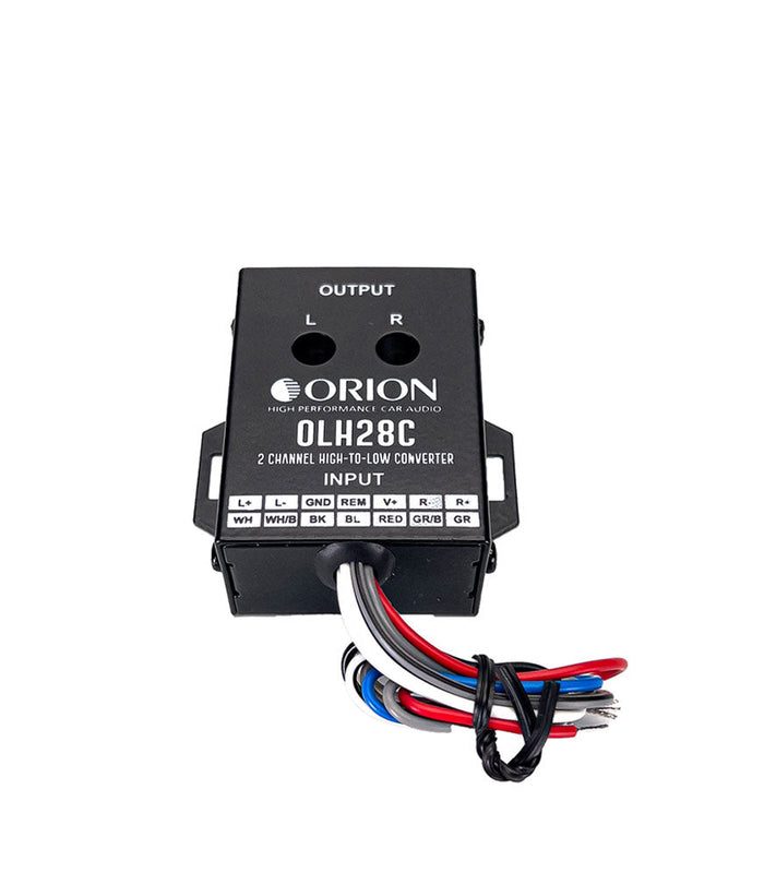 OLH28C - 2 Channel High to Low Built-In 12V Remote Level Converter - Orion Car Audio