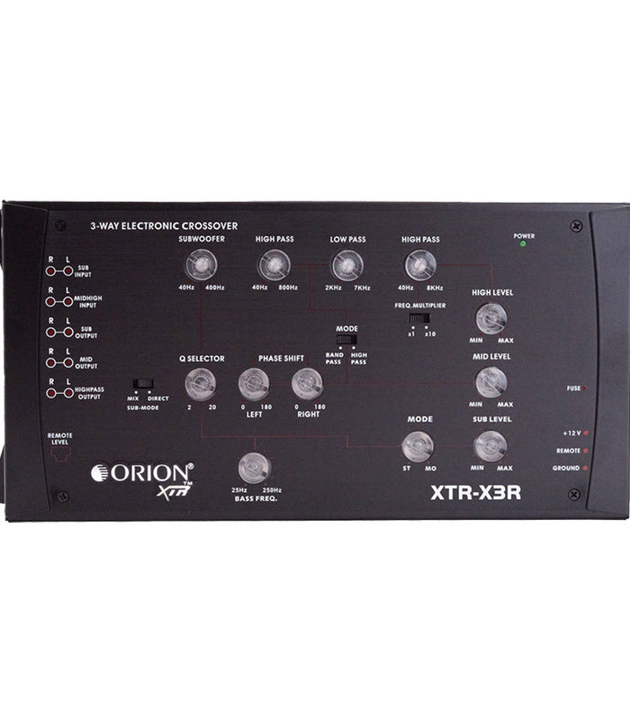 XTR-X3R - The Ultimate 3-Way Electronic Crossover - Orion Car Audio