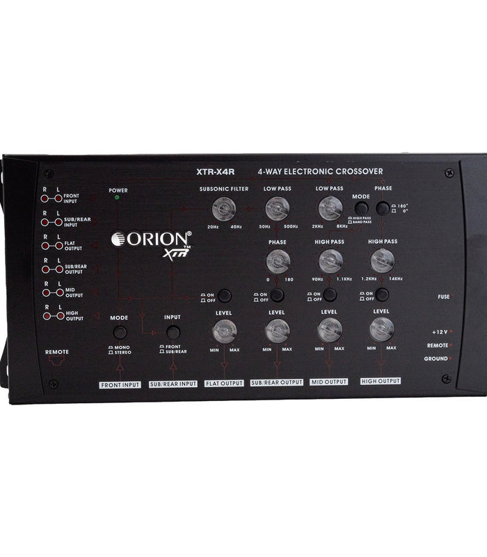 XTR-X4R - 4-Way Electronic Crossover - Orion Car Audio