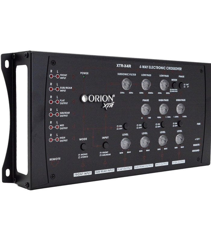XTR-X4R - 4-Way Electronic Crossover - Orion Car Audio