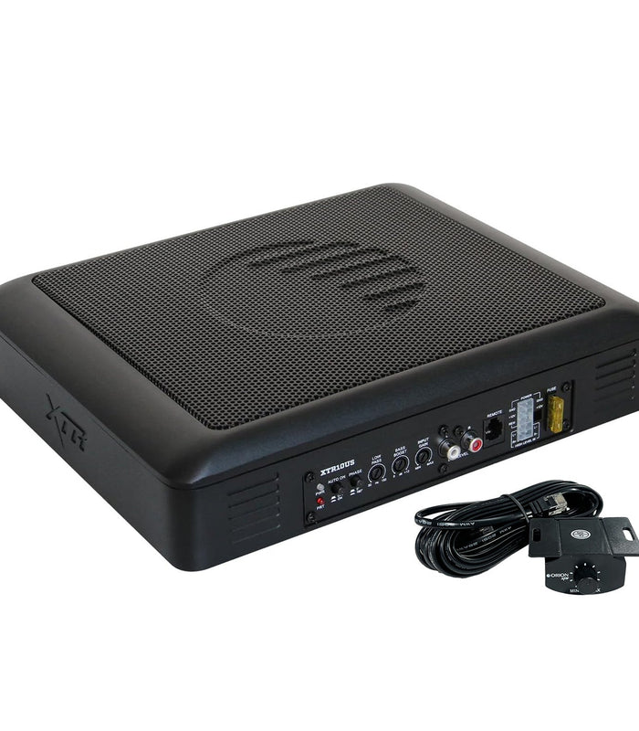XTR10US – 10" Slim Underseat Subwoofer with Built-In Amplifier